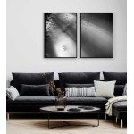 Solsken i mörk skog - Tavla i två delar