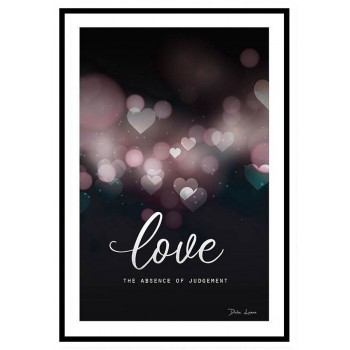 Simple love poster with famous quote