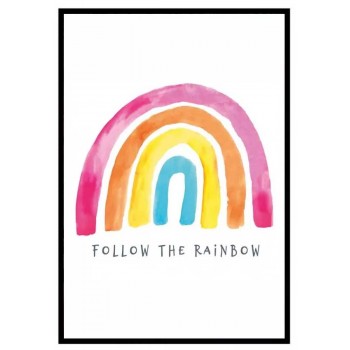 Follow the rainbow - Simpel poster