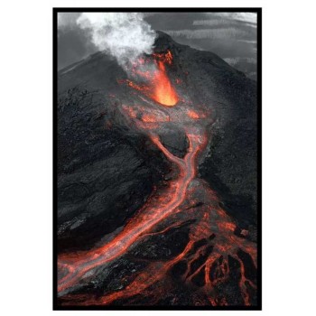 Lava and volcano - Poster