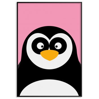 Kids poster - Funny penguin