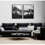 Fog in the forest - Two Piece Poster