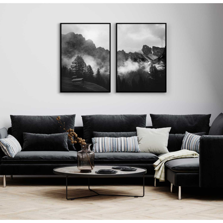 Fog in the forest - Two Piece Poster