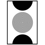 Line art circles #2 - Grafisk konstposter