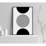 Line art circles #2 - Grafisk konstposter