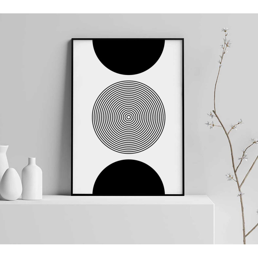 Line art circles #2 - Grafisk konstposter