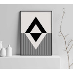 Line art triangles #3 - Grafisk affisch