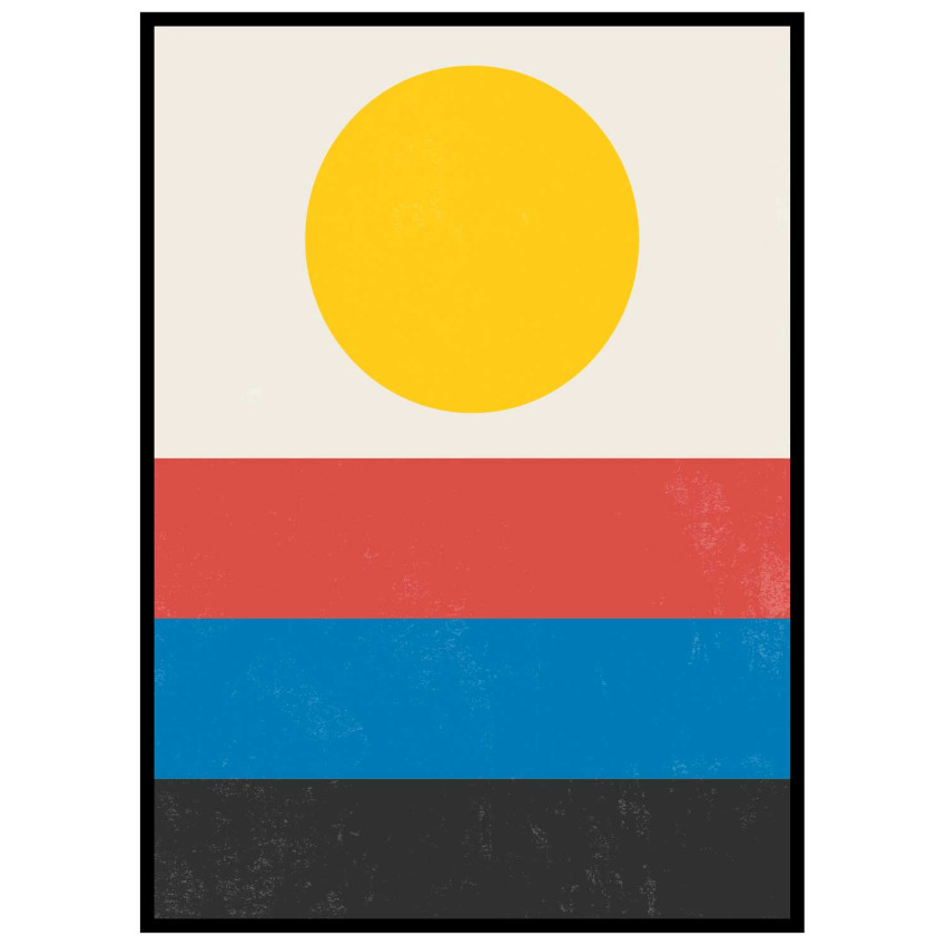 Retro vintage lines #2 - Line art poster