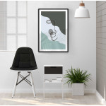 Ansikte i linjer #1 - Grafisk konst tavla