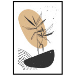 Botanisk linjekonst #1 - Minimalistisk affisch