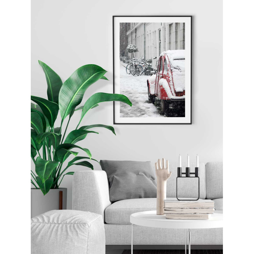 Snow in the town - Pretty cozy poster