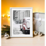 Snow in the town - Pretty cozy poster