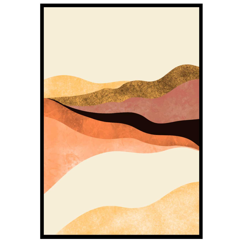 Warm nature #1 - Graphic arts poster