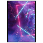Neon laser show - Grafisk poster