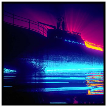 Abstract Submarine - Cyberpunk affisch