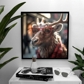 Elk in New York - Kvadratisk poster