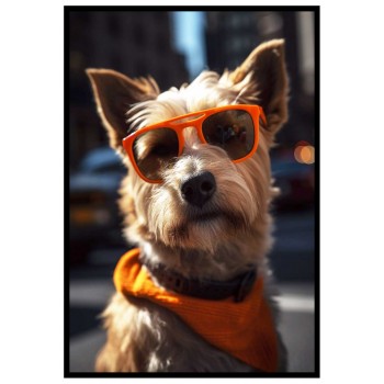 Cool Orange Dog - Trendig poster