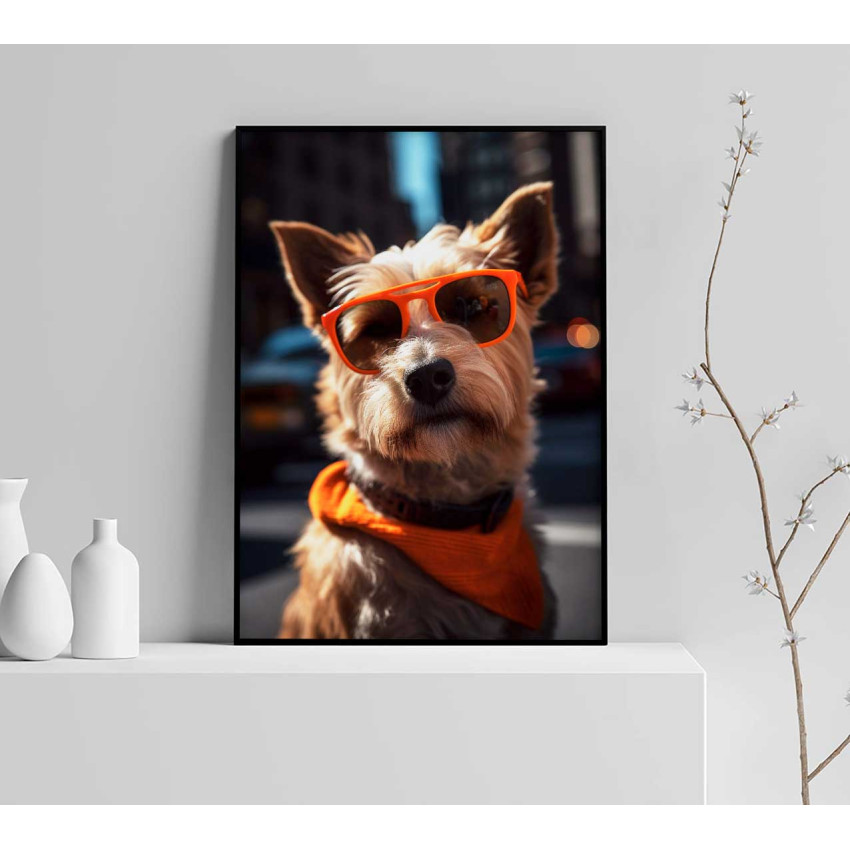 Cool Orange Dog - Trendig poster