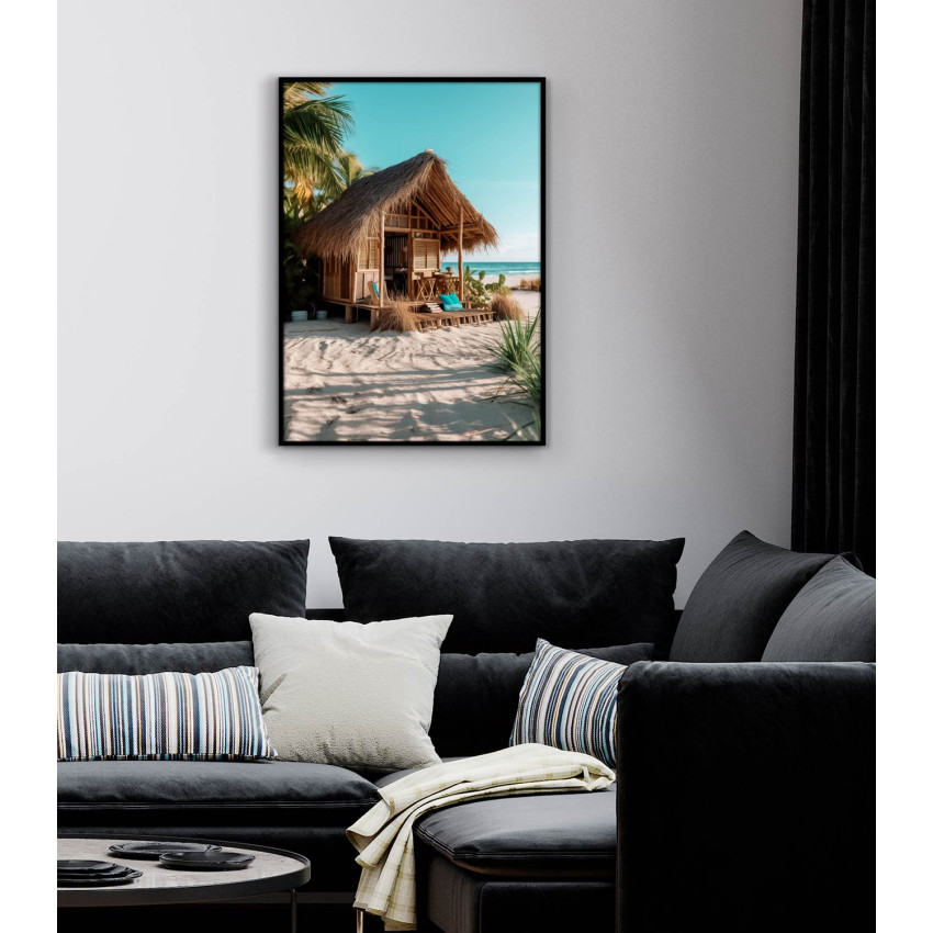 Summer beach house - Uplifting bright poster