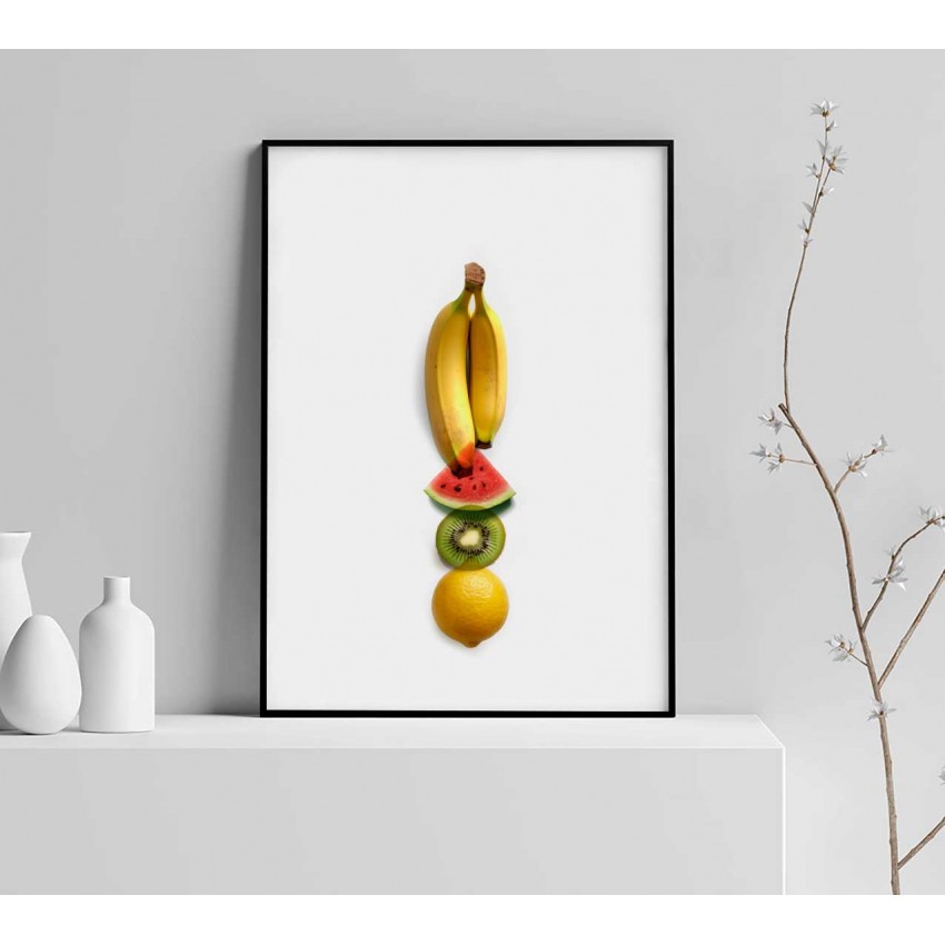 Banan, melon, kiwi, citron - Trendig & enkel kökposter Banan, melon, kiwi, citron - Trendig & enkel kökposter