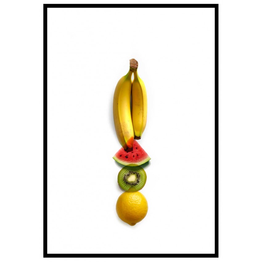 Banan, melon, kiwi, citron - Trendig & enkel kökposter Banan, melon, kiwi, citron - Trendig & enkel kökposter