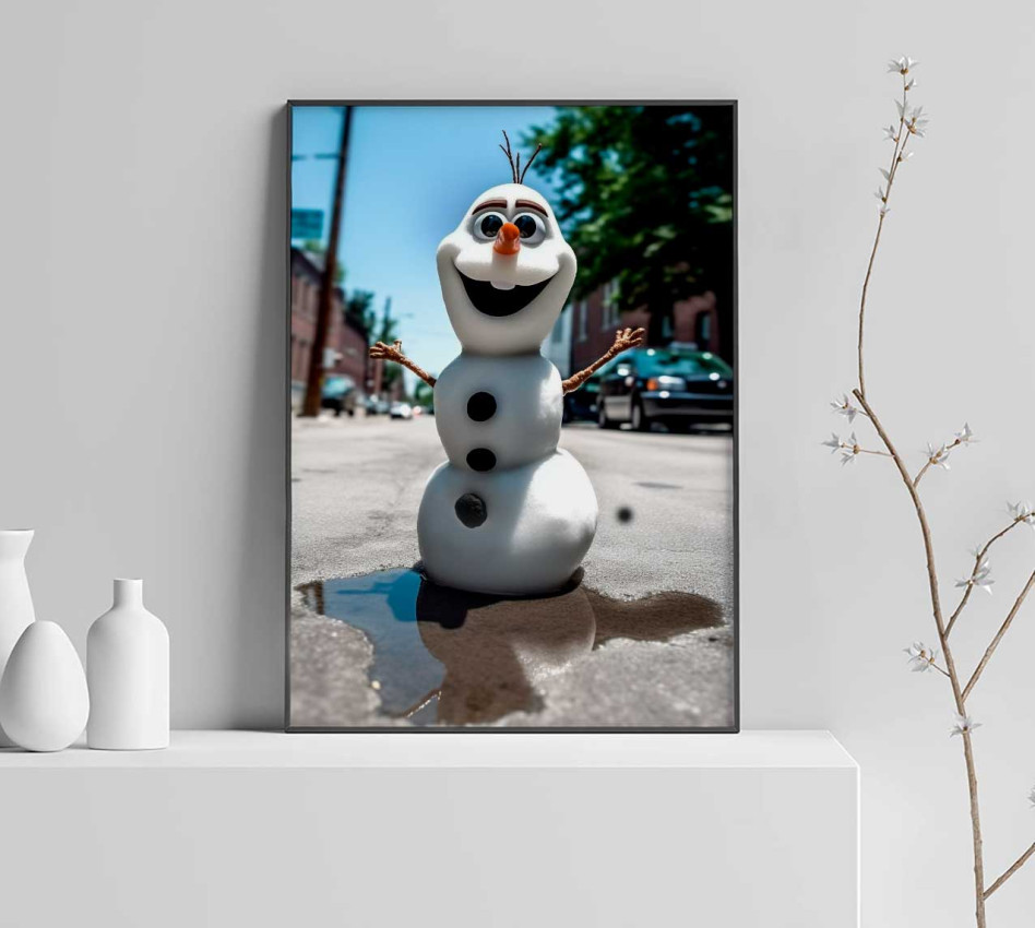 Minister Rolig Mr Frost is melting - Rolig & glad poster
