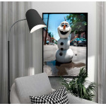 Mr Frost is melting - Funny and happy poster