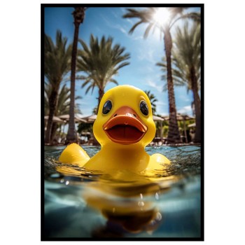 Yellow Rubber Duck - Exotisk och färgstark poster Yellow Rubber Duck - Exotisk och färgstark poster