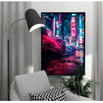 City Sports Car - Cyber punk poster City Sports Car - Cyber punk poster