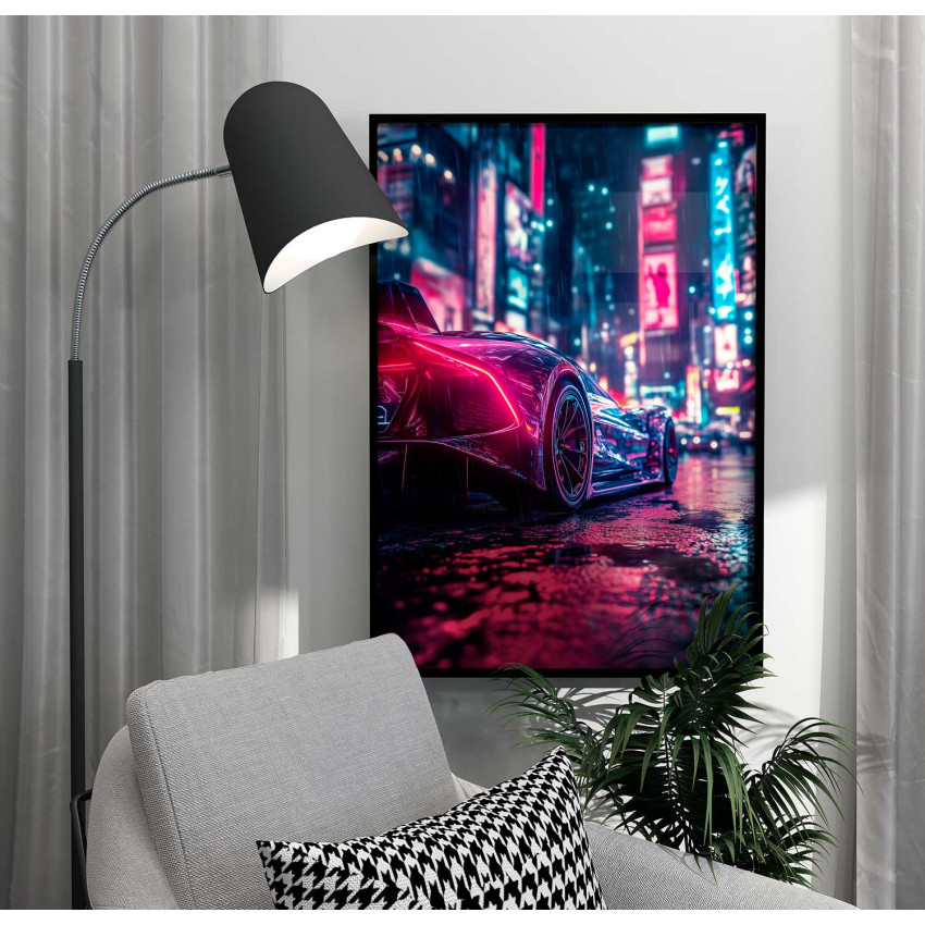 City Sports Car - Cyber punk poster City Sports Car - Cyber punk poster