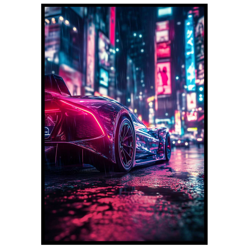 City Sports Car - Cyber punk poster City Sports Car - Cyber punk poster