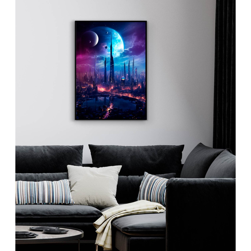 Future City Planet - Cyber punk poster Future City Planet - Cyber punk poster