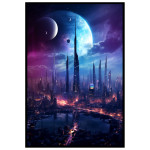 Future City Planet - Cyber punk poster Future City Planet - Cyber punk poster