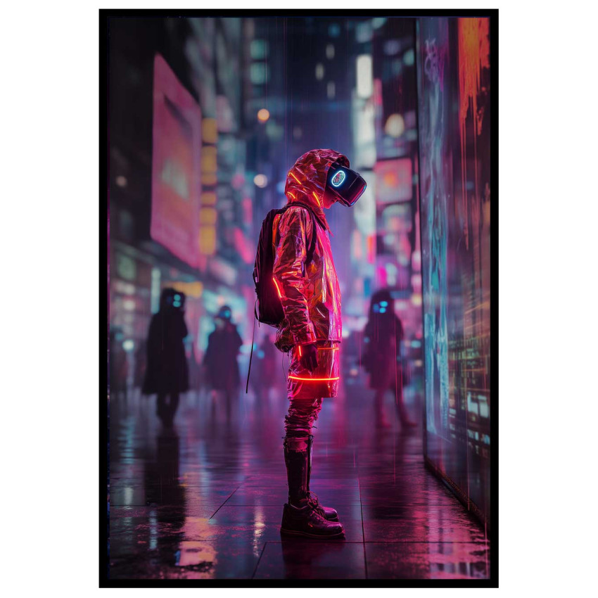 The Future Communication - Cyber punk poster The Future Communication - Cyber punk poster