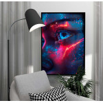 Abstrakt Neon Öga  - Cyberpunk poster Abstrakt Neon Öga  - Cyberpunk poster