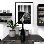 Elegant Bowl in Silver - Kitchen poster