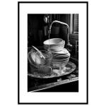 Pile of Dishes - Trendy kitchen poster Pile of Dishes - Trendy kitchen poster