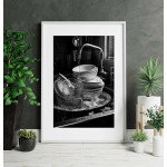 Pile of Dishes - Trendy kitchen poster Pile of Dishes - Trendy kitchen poster