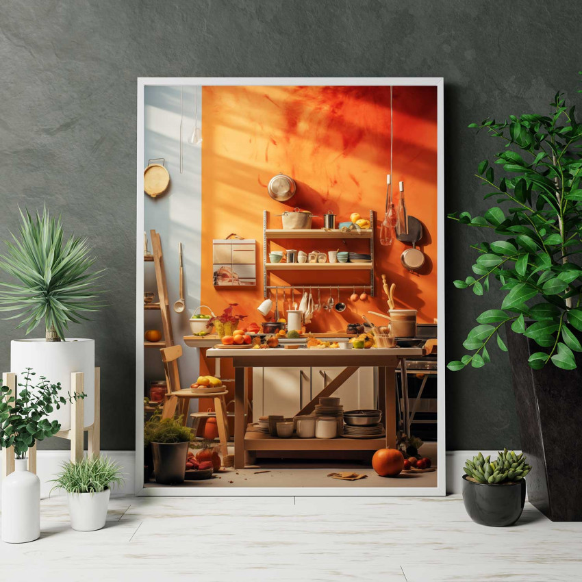 Artsy Kitchen - Orange kökstavla Artsy Kitchen - Orange kökstavla