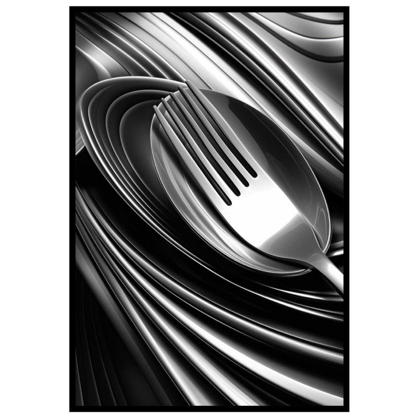 Spoon and Silverware - Elegant poster