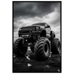 Monster Truck - BW car poster