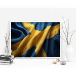 Abstract Sweden flag - Colorful poster