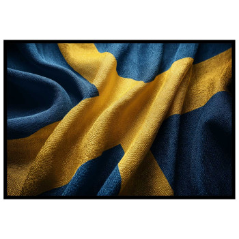 Abstract Sweden flag - Colorful poster