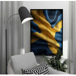 Abstract Sweden flag - Colorful poster
