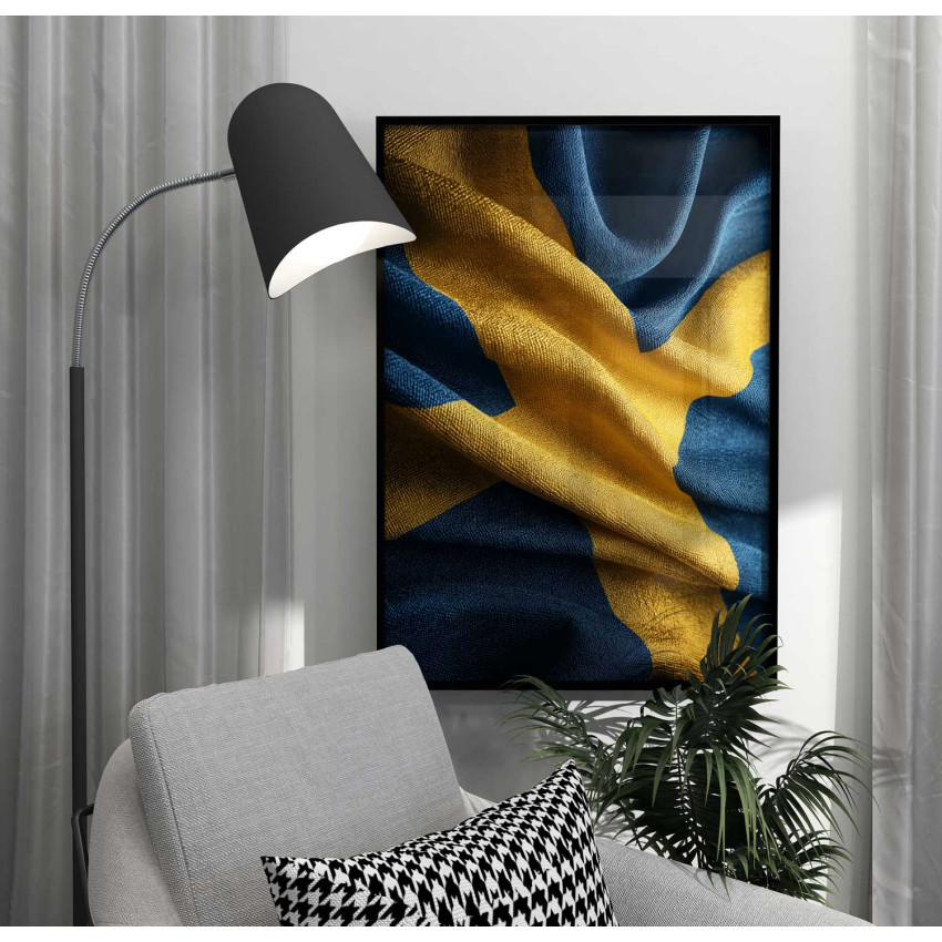 Abstract Sweden flag - Colorful poster