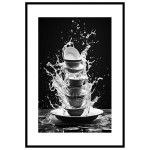 Splashing Dishes - Trendy poster for the kitchen