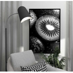 Elegant Kiwi - Black and white poster