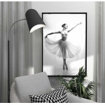 Vacker Ballerina - Snygg & Simpel Svartvit Poster