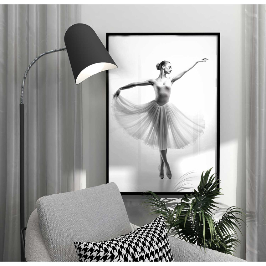 Vacker Ballerina - Snygg & Simpel Svartvit Poster
