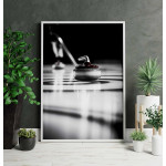 Curling Stone - Simpel Sports Poster